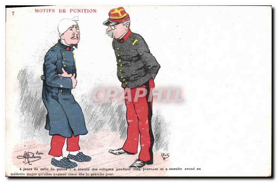 CPA Militaria Motifs de punition