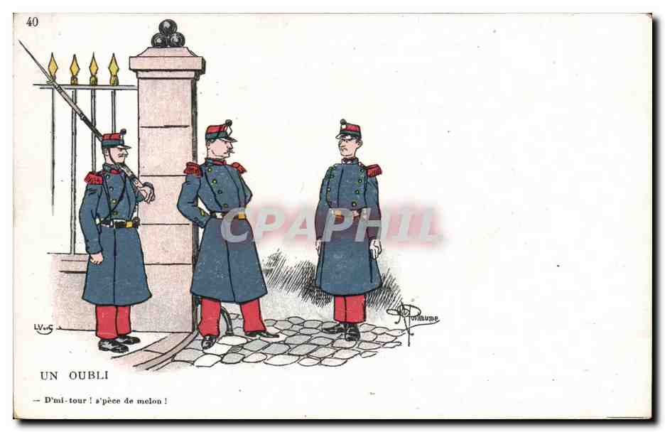 CPA Militaria Un oubli