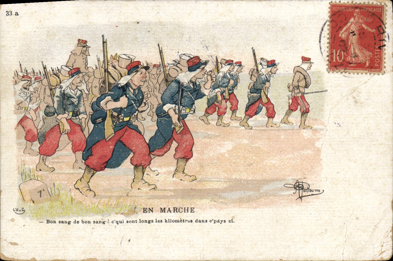 Soldats en marche — En Marche — L. V. G. / J. P. Raume