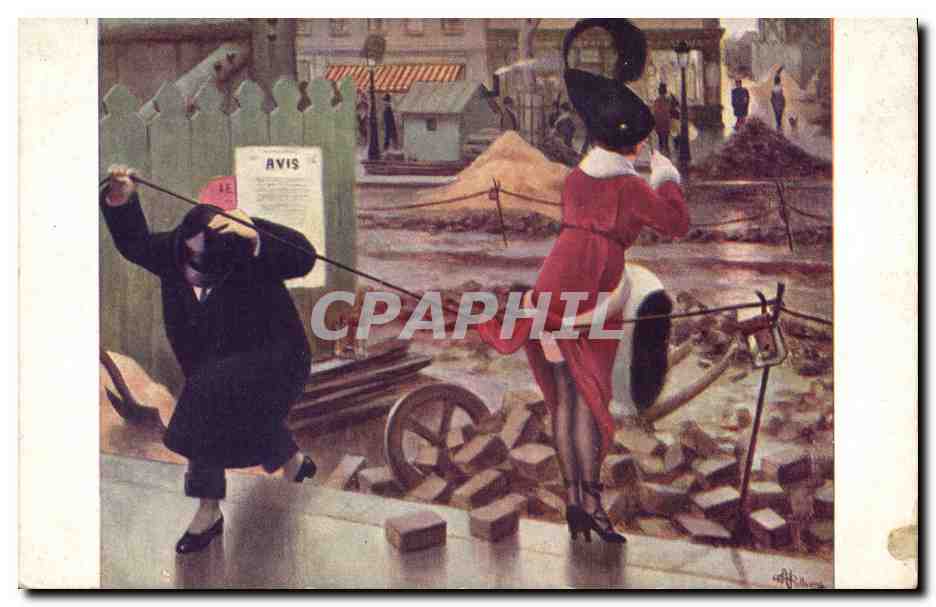 CPA Albert Guillaume Paysage parisien 