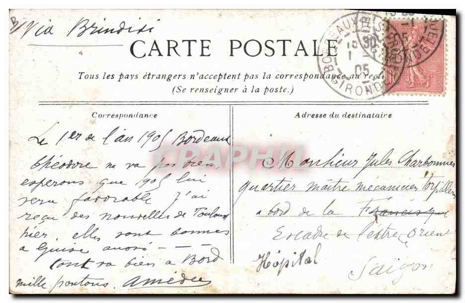 CPA Albert Guillaume  — Rückseite