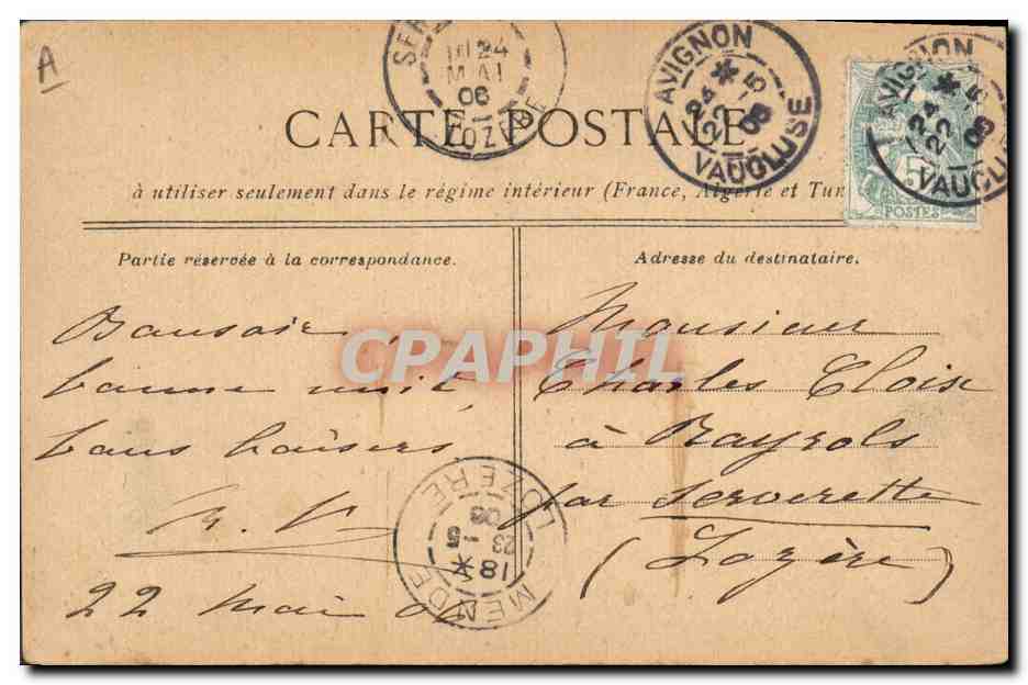 CPA Militaria A la cantine — Rückseite