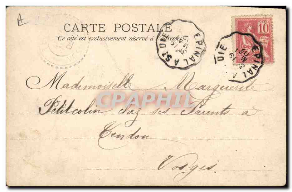 CPA Militaria Revue du capitaine — Rückseite