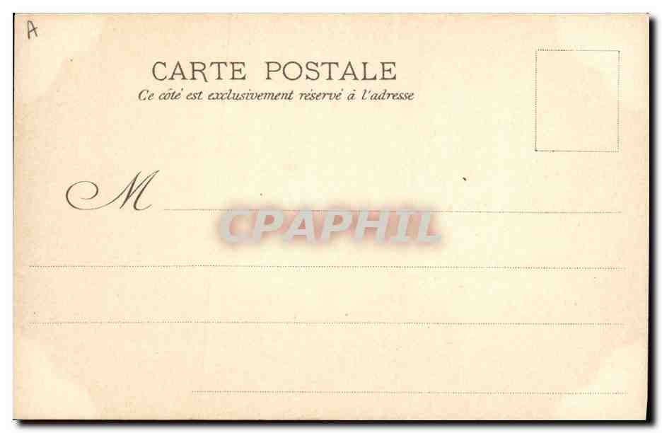 CPA Militaria Le general n'aime pas la musique — Rückseite