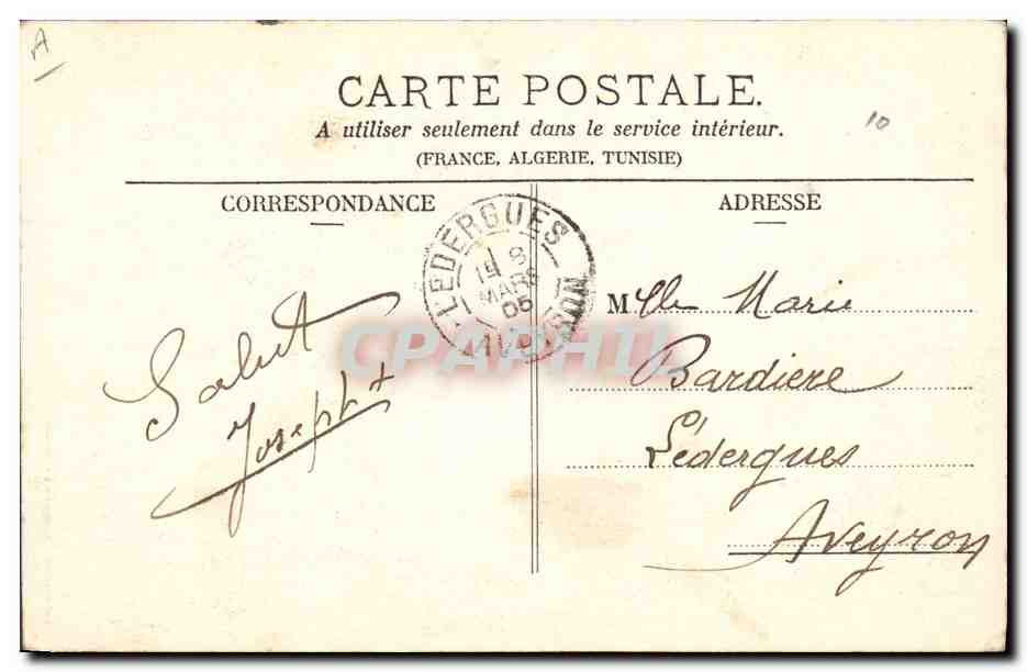 CPA Militaria La lettre du patelin — Verso