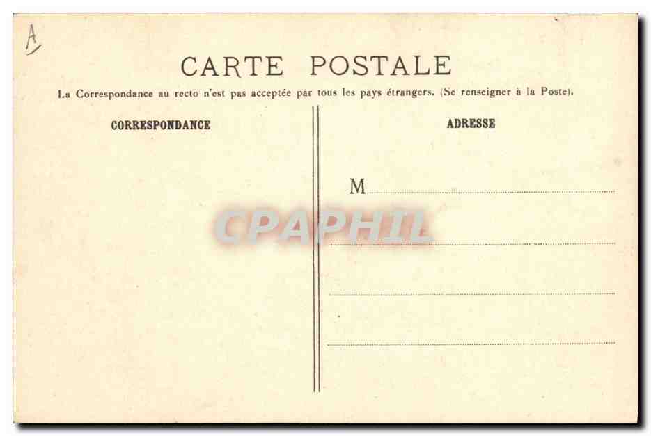 CPA Militaria Camp d'Auvours Interieur d'une chambre — Verso