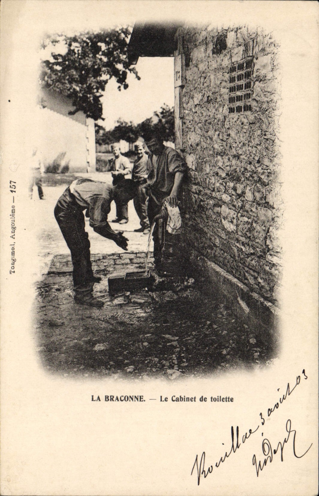 LA BRACONNE — Le Cabinet de toilette — Tongimel, Angoulême — n° 157