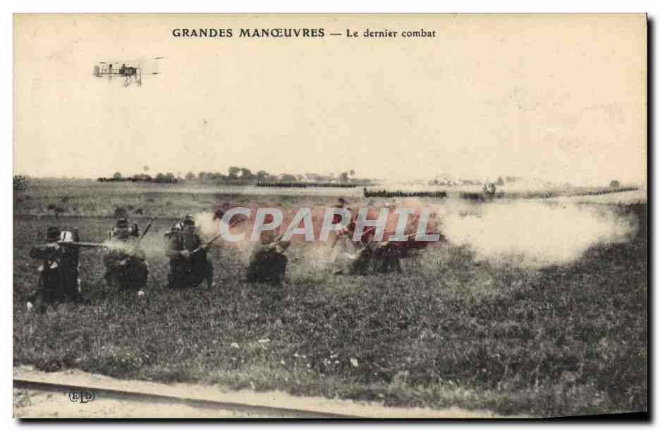 CPA Militaria Les grandes manoeuvres Le dernier combat