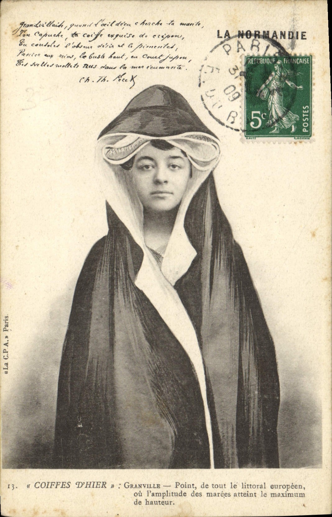 CPA Folklore Granville Normandie 