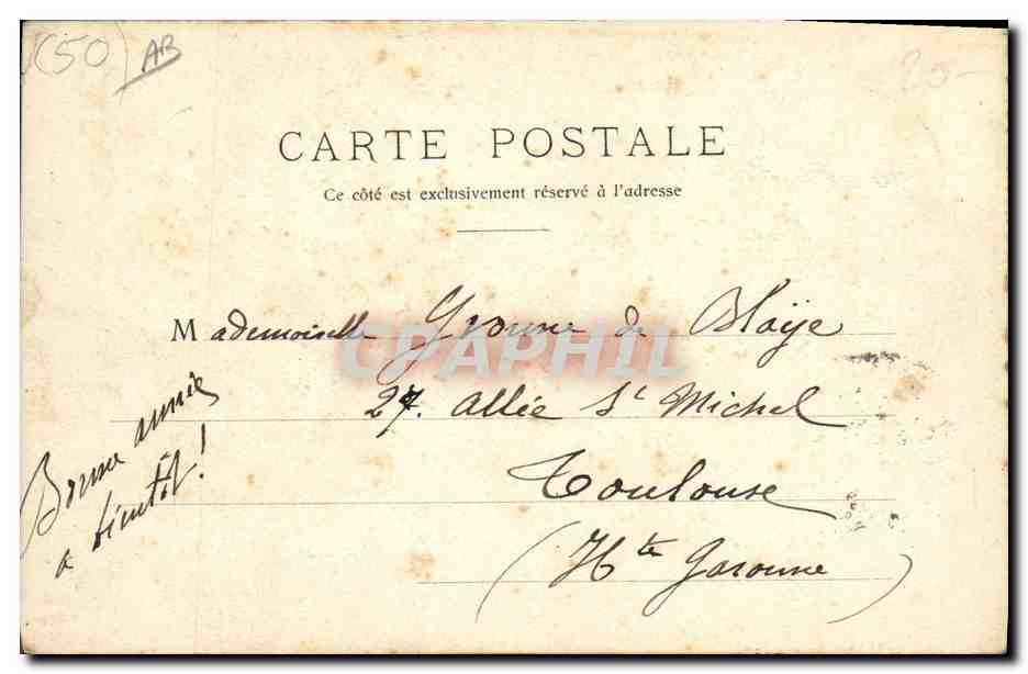CPA Folklore Granville Normandie  — Verso