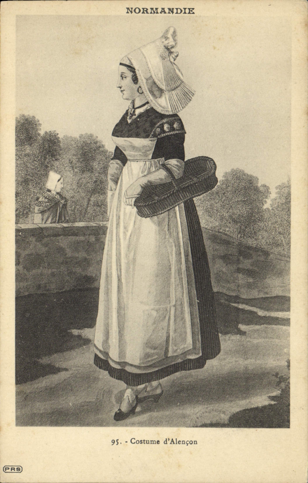 CPA Folklore Normandie Costume d'Alencon