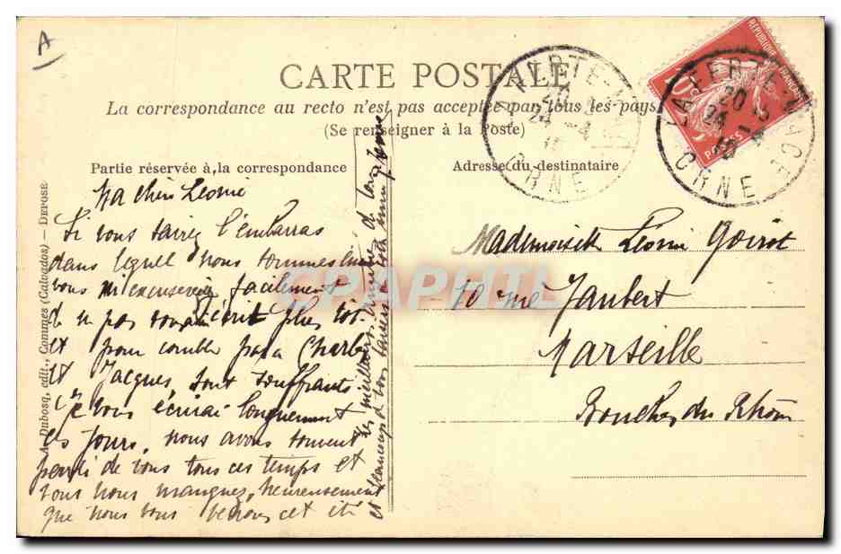 CPA Folklore Normandie Une Delivrandaise — Verso