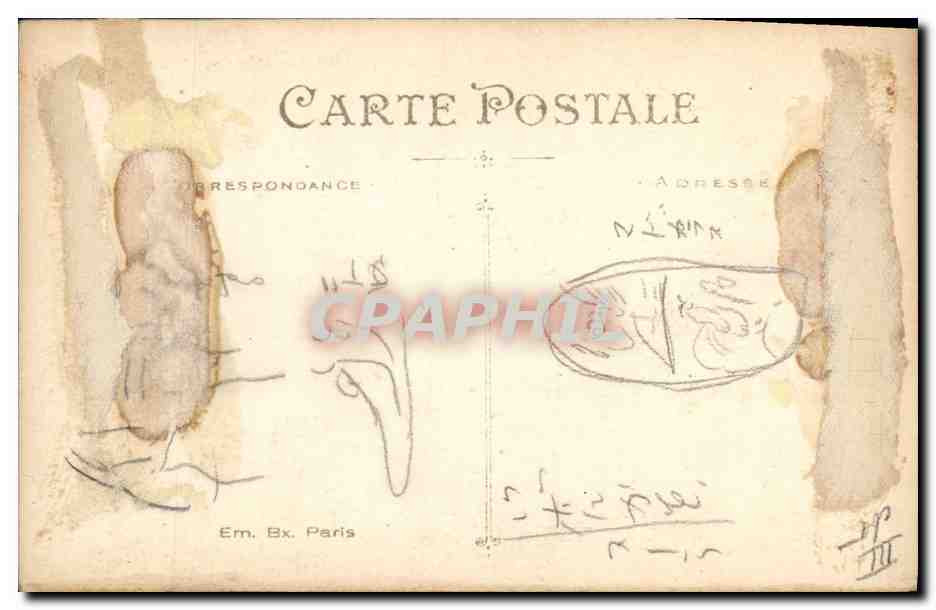 CPA Folklore Normandie Alencon Argentan Mortagne Domfront — Verso
