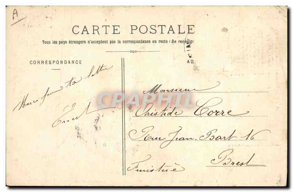 CPA Folklore Normandie Environs de Cherbourg Mr Gohel dans le Jardigny — Verso
