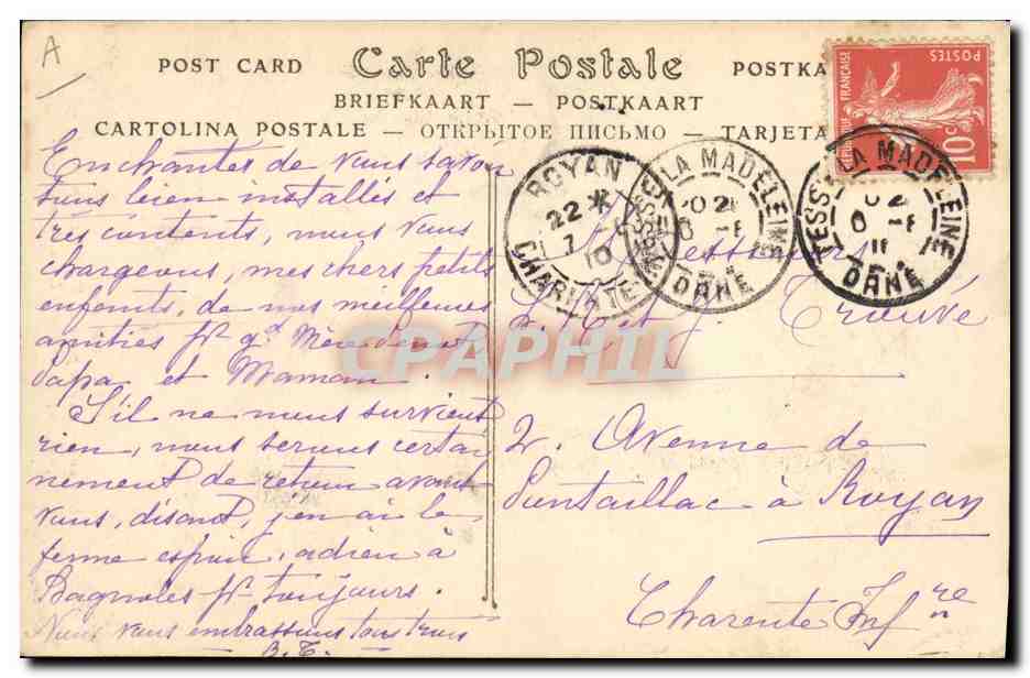 CPA Folklore Normandie — Verso