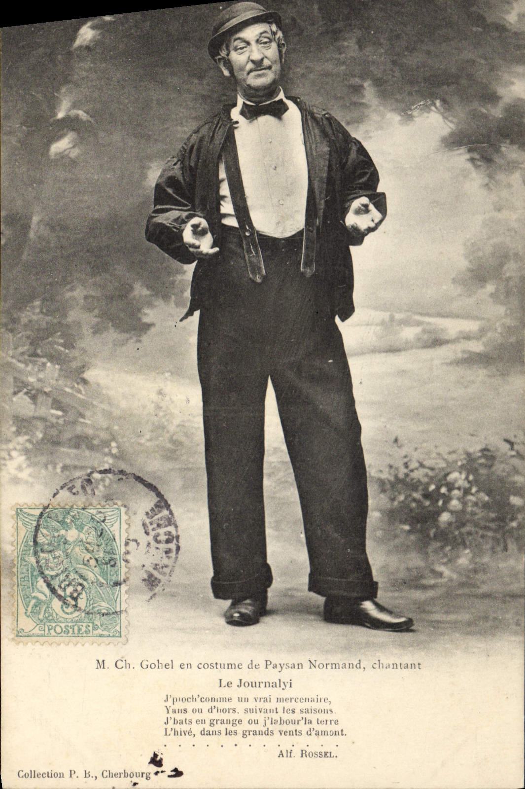CPA Folklore Normandie Mr Gohel 