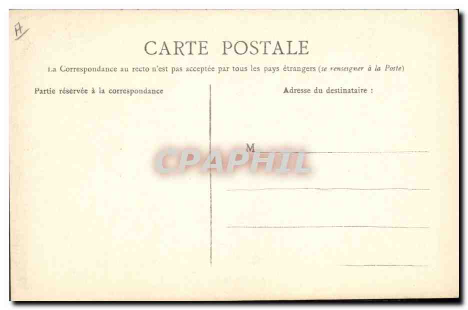 CPA Folklore Normandie Ville de Domfront — Verso