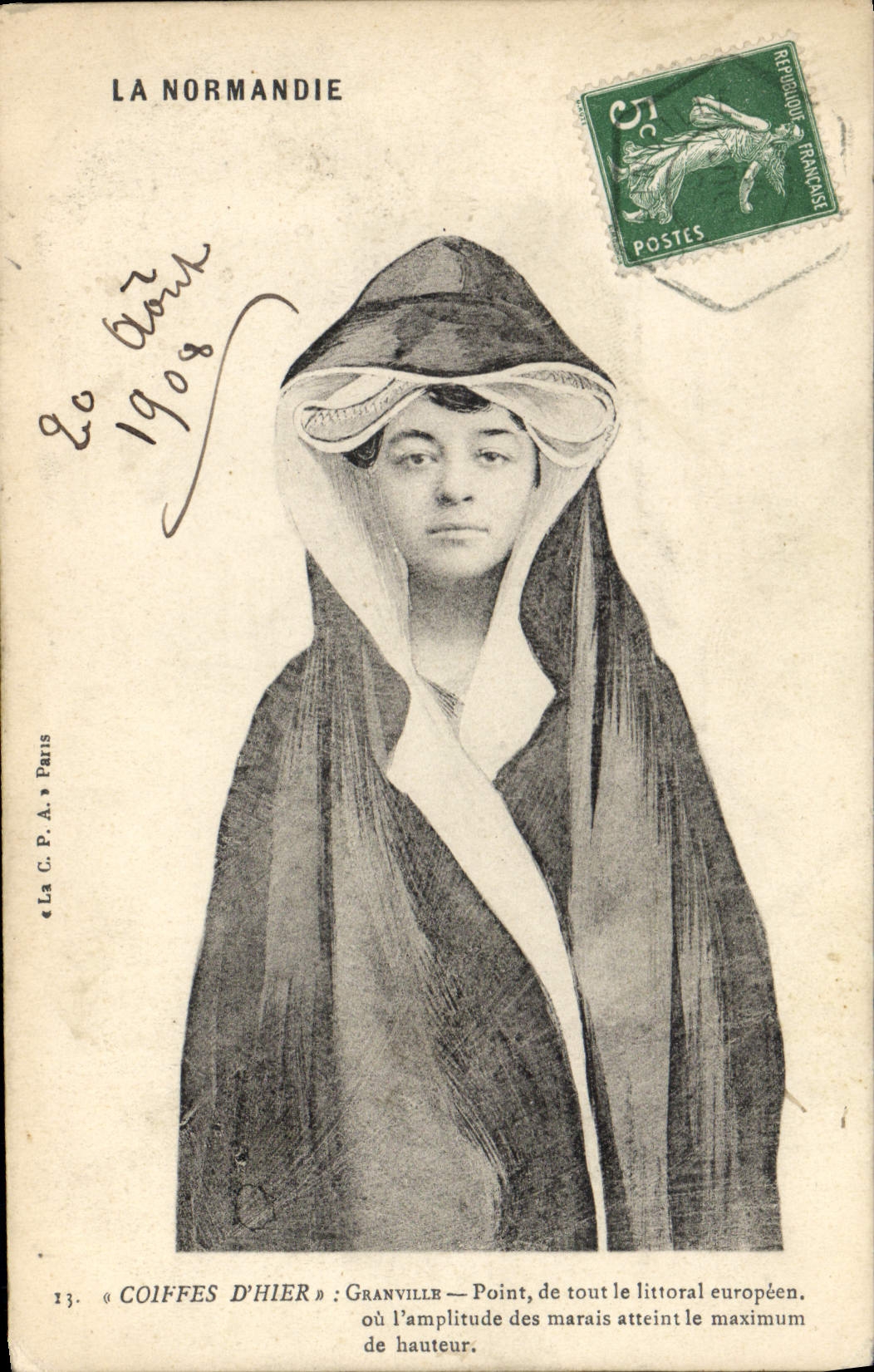 CPA Folklore Normandie Granville