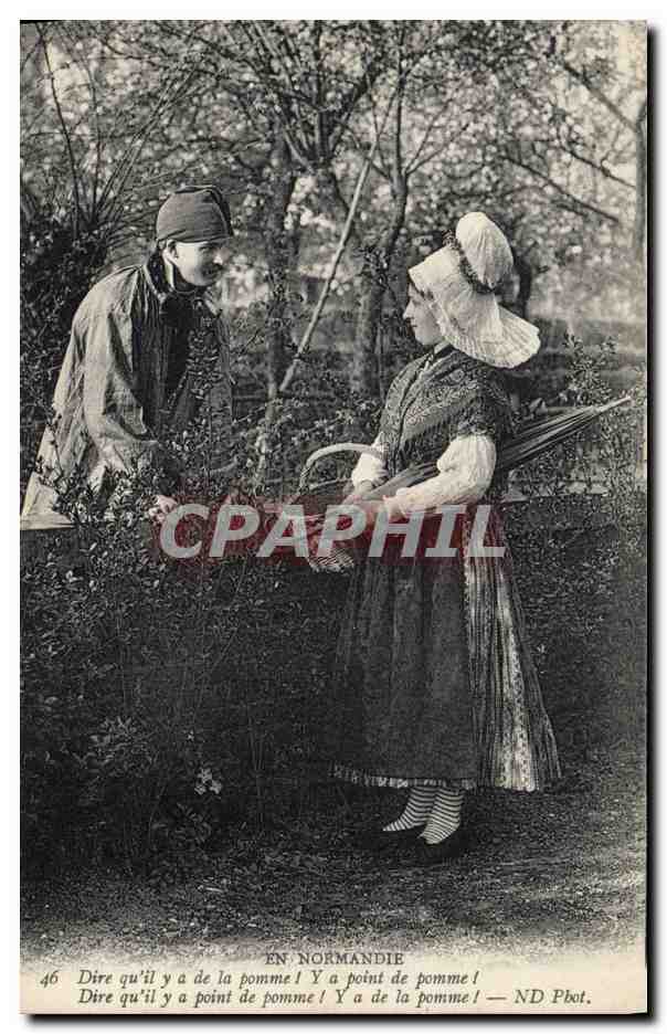 CPA Folklore Normandie