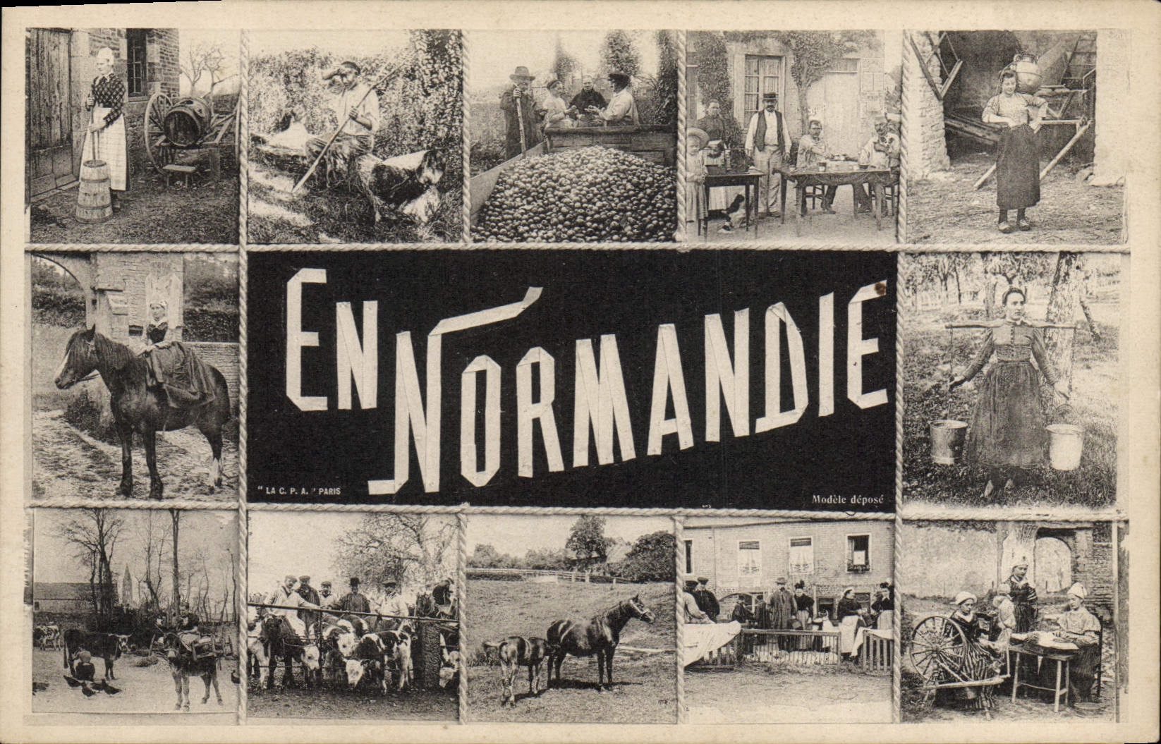 CPA Folklore Normandie