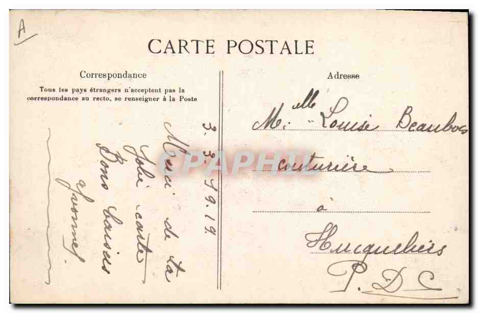 CPA Folklore Normandie — Verso