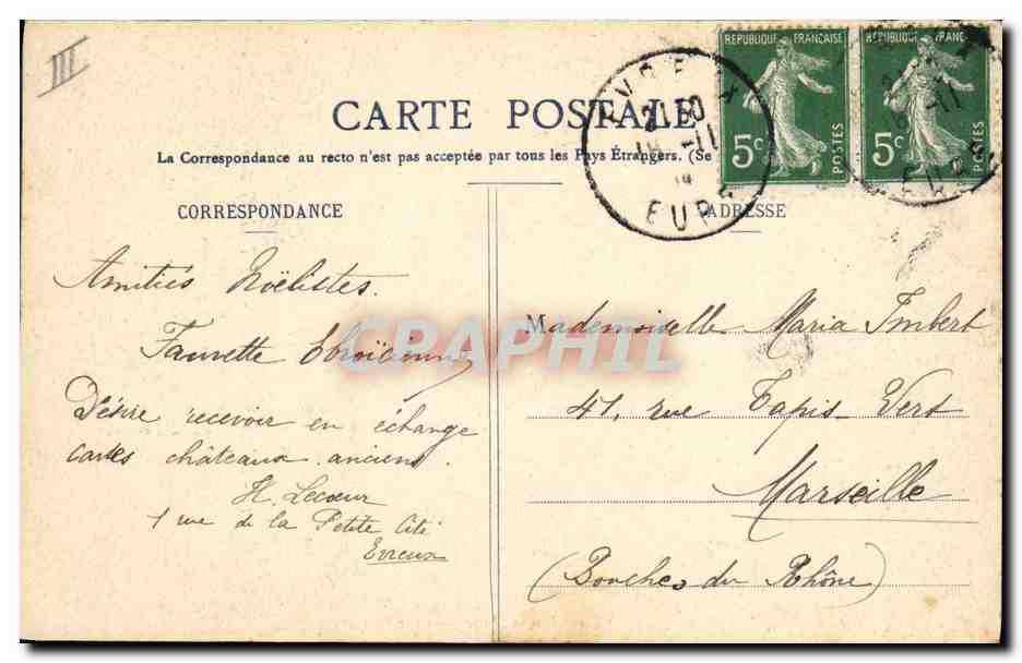 CPA Folklore Normandie Les Trois Graces Caux Roumois et Cotentin — Verso