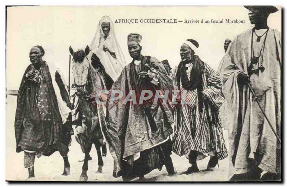CPA Folklore Afrique Occidentale Arrivee d'un grand marabout 