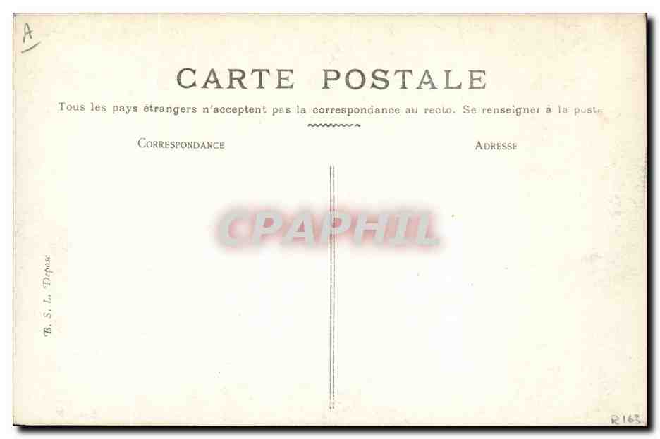 Scène de rue à Lyon — Guignol et une créature — Pierre Rousset, Série V — Verso