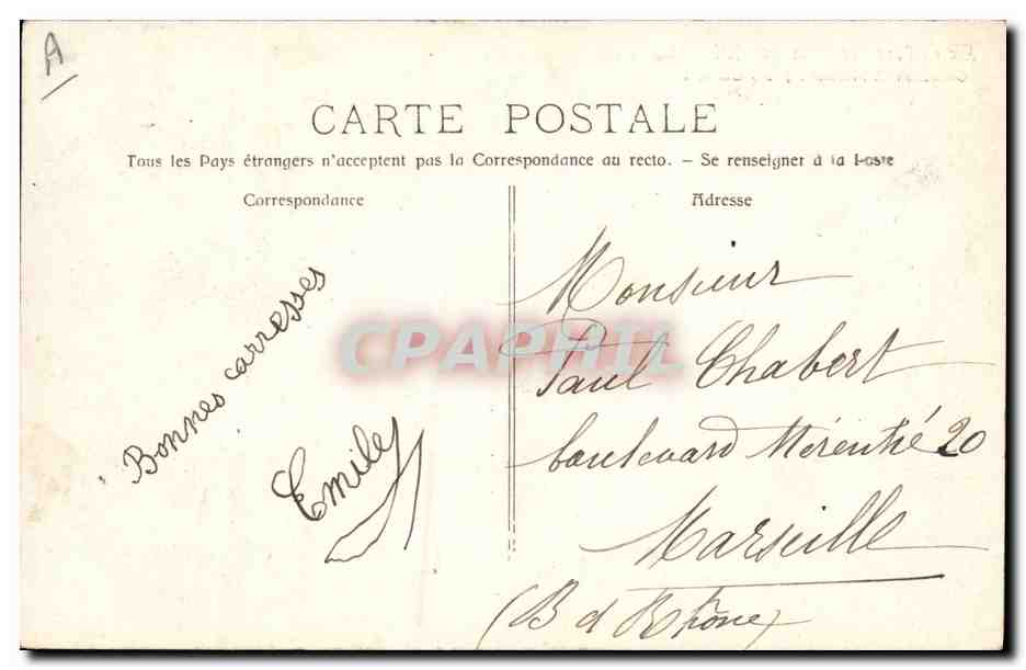 Aix-en-Provence - Karneval XX - Marionettentheater — Sammlung G. Martinet, Foto Guittard — Rückseite