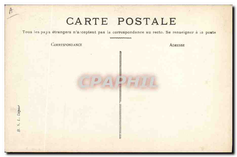 Lyon de jadis. Château de la Buère — Guignol et danseurs — Éditeur J. Calman, Série V — Reverso