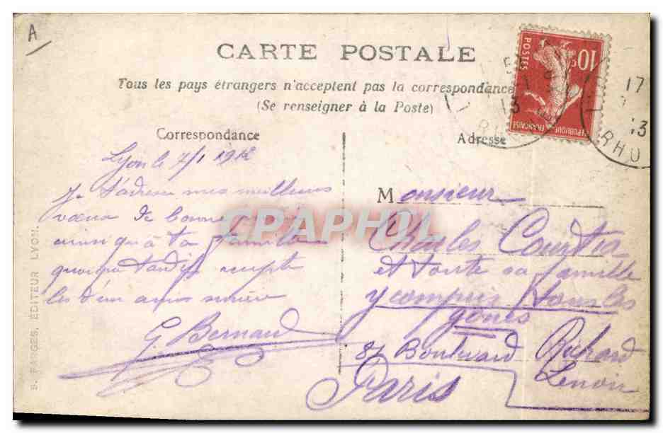 Sceaux de morts dans une calèche — Sceaux de morts dans une calèche — S. Fanges, Éditeur, Lyon — Verso