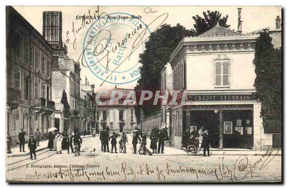 CPA Banque Epernay Rue Jean Moet Credit Lyonnais 