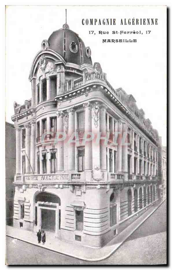 CPA Banque Compagnie algerienne Rue St Ferreol Marseille Algerie 