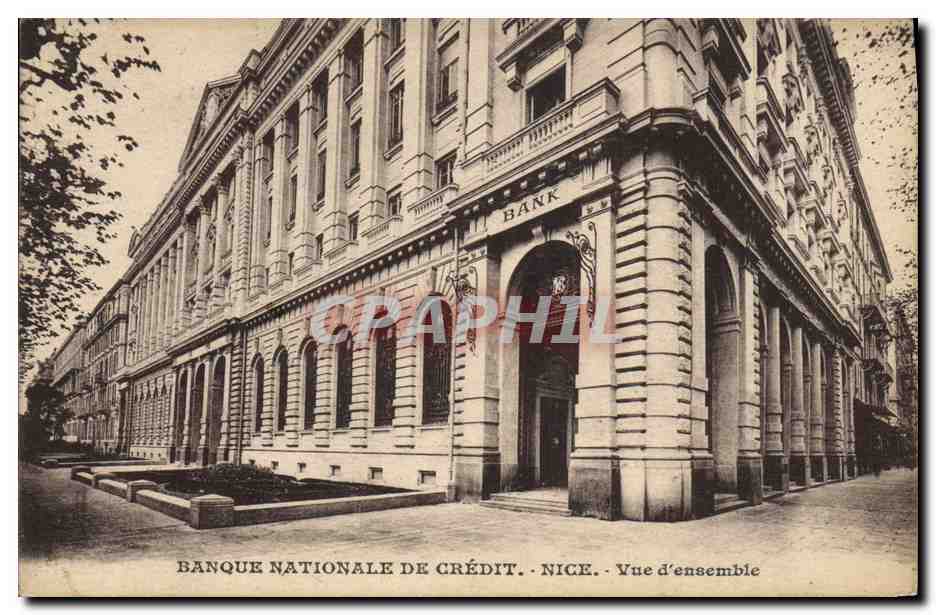 CPA Banque Nationale de Credit Nice Vue d'ensemble