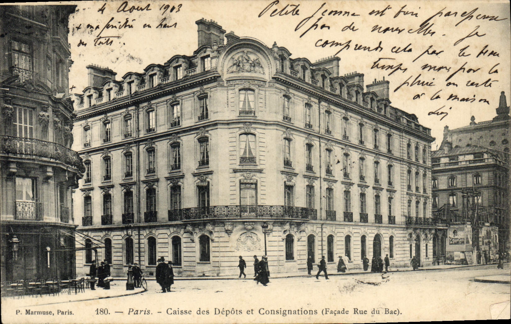 CPA Banque Paris Caisse des Depots et Consignations Facade Rue du Bac
