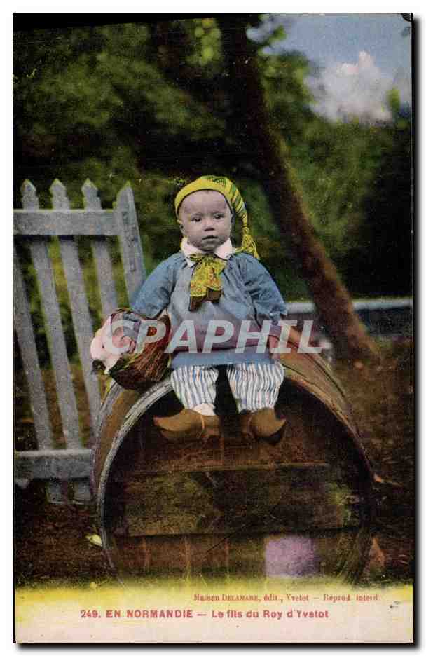CPA Folklore Normandie Enfant Le fils du Roy d'Yvetot