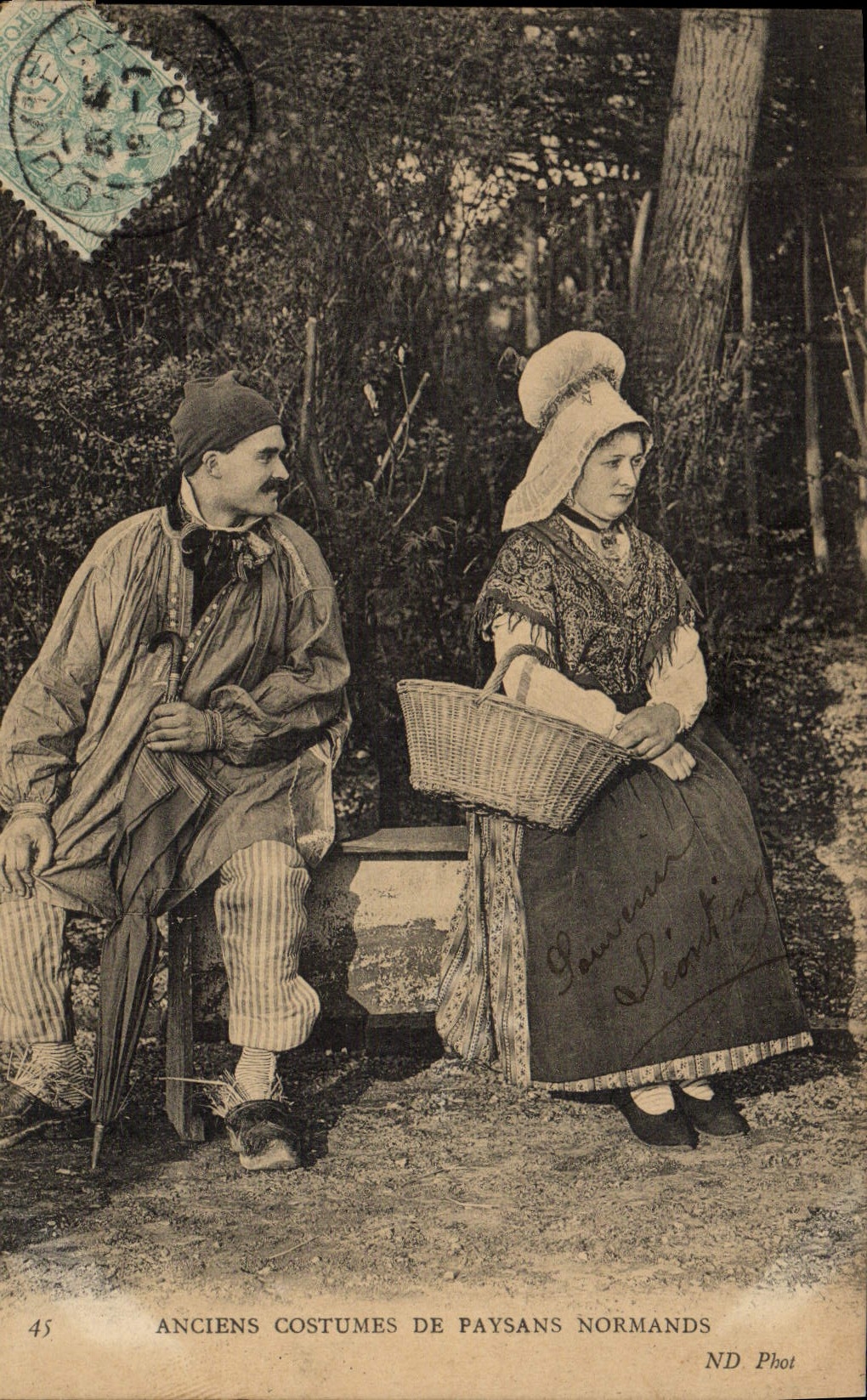 CPA Folklore Normandie 