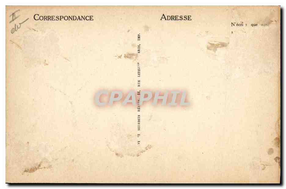 Jeune femme du Pays de Caux — Normandie d'autrefois — LL, n°75 — Verso