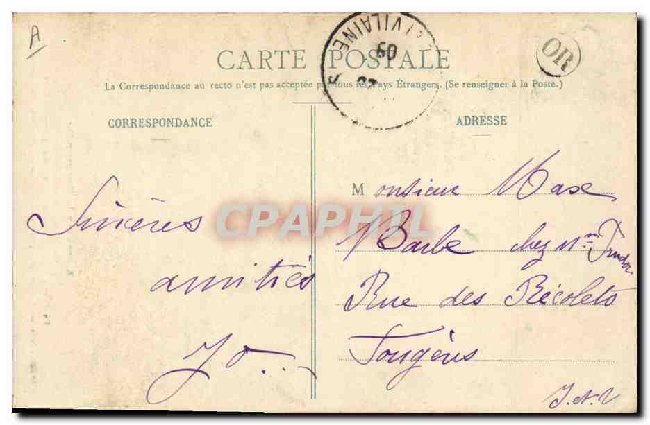 CPA Folklore Normandie En pays d'Auge Riche fermiere des environs de Gace  — Verso