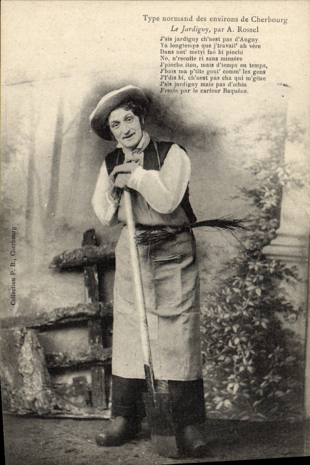CPA Folklore Type Normand des environs de Cherbourg 
