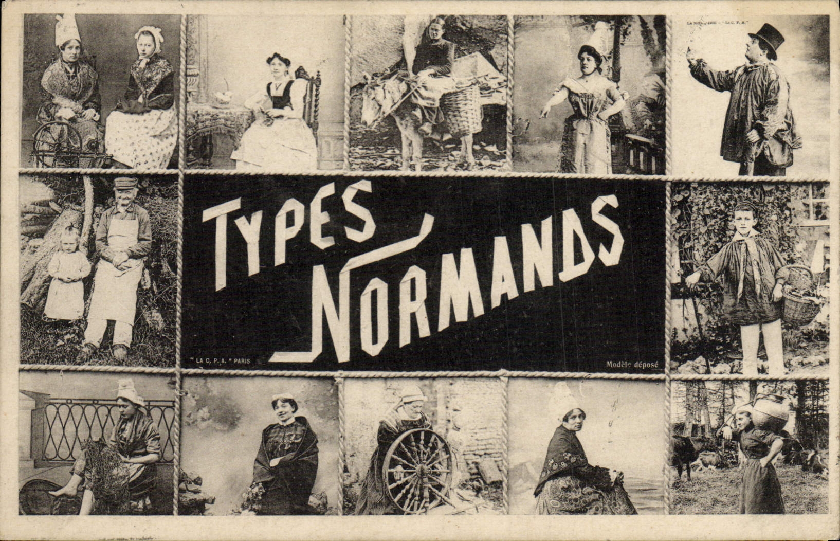 CPA Folklore Types Normands 
