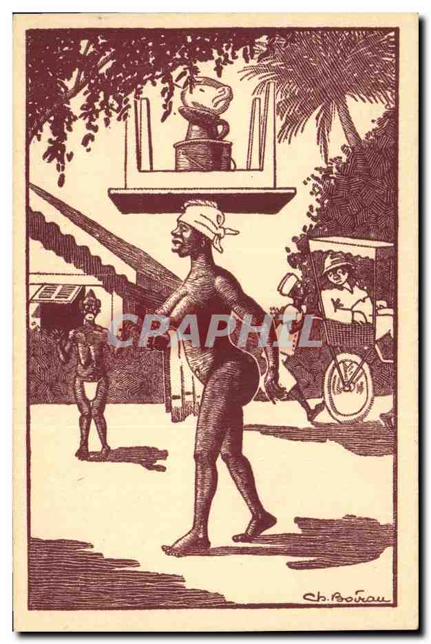 In Afrika — Die Toilette ist gut getragen — Gras R. Prudent, Éd. 41, rue Richelieu, Paris
