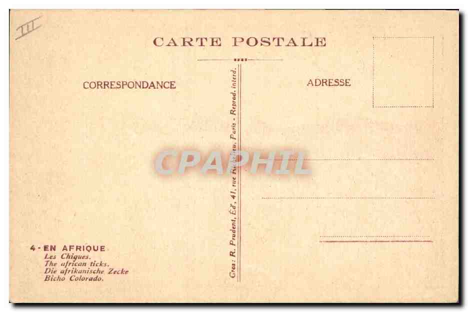 CPA Fantaisie Illustrateur Boirau En Afrique Les Chiques — Back