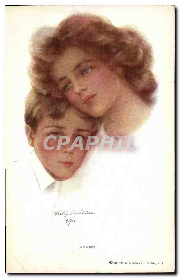 CPA Fantaisie Illustrateur Philip Boileau Femme