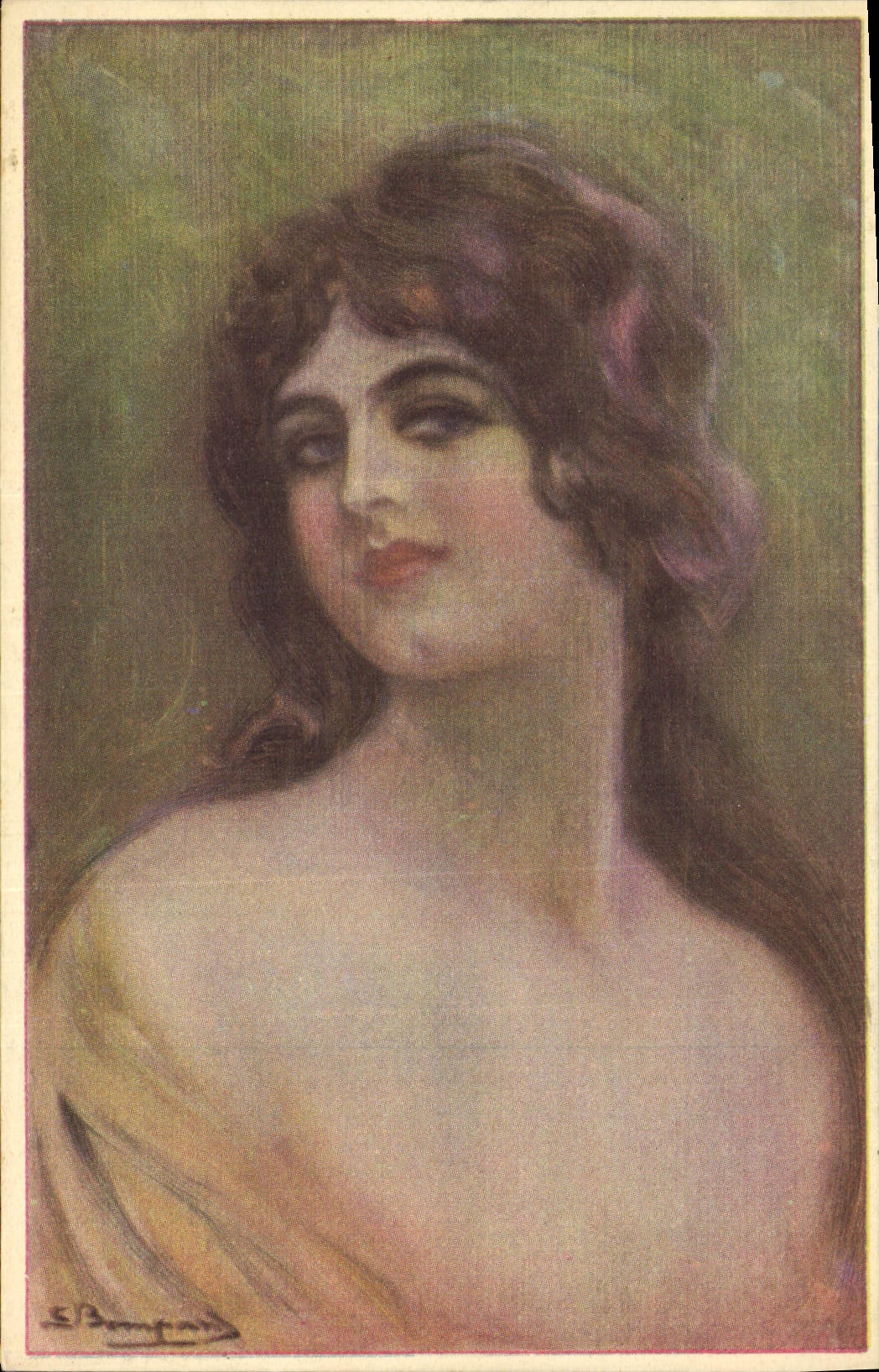 CPA Fantaisie Illustrateur Femme