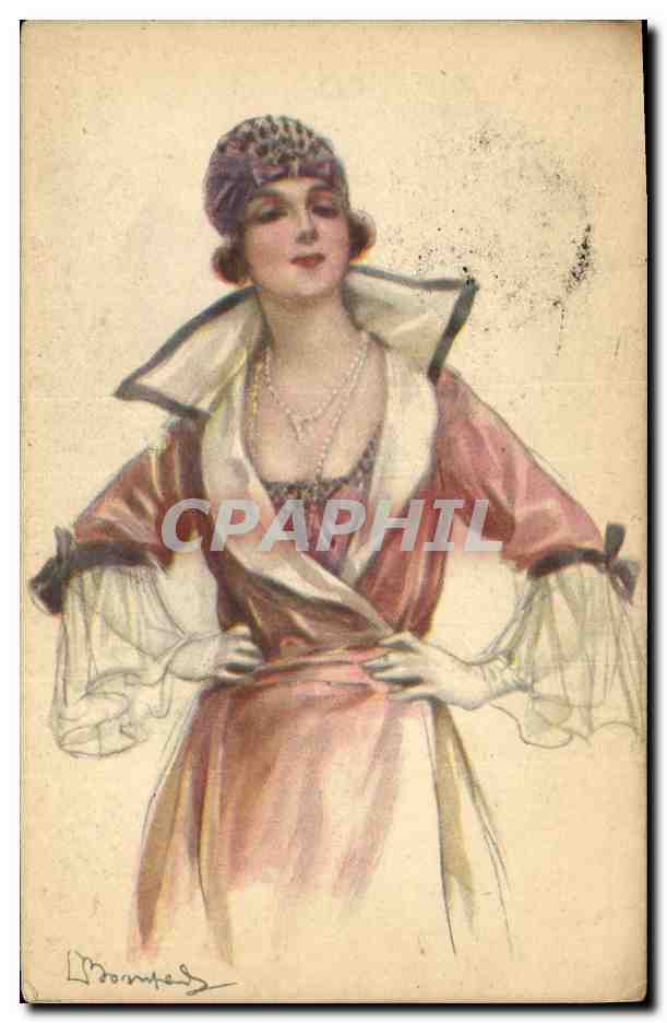 CPA Fantaisie Illustrateur Femme
