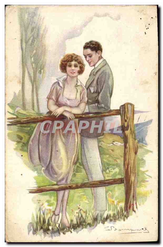 CPA Fantaisie Illustrateur Femme
