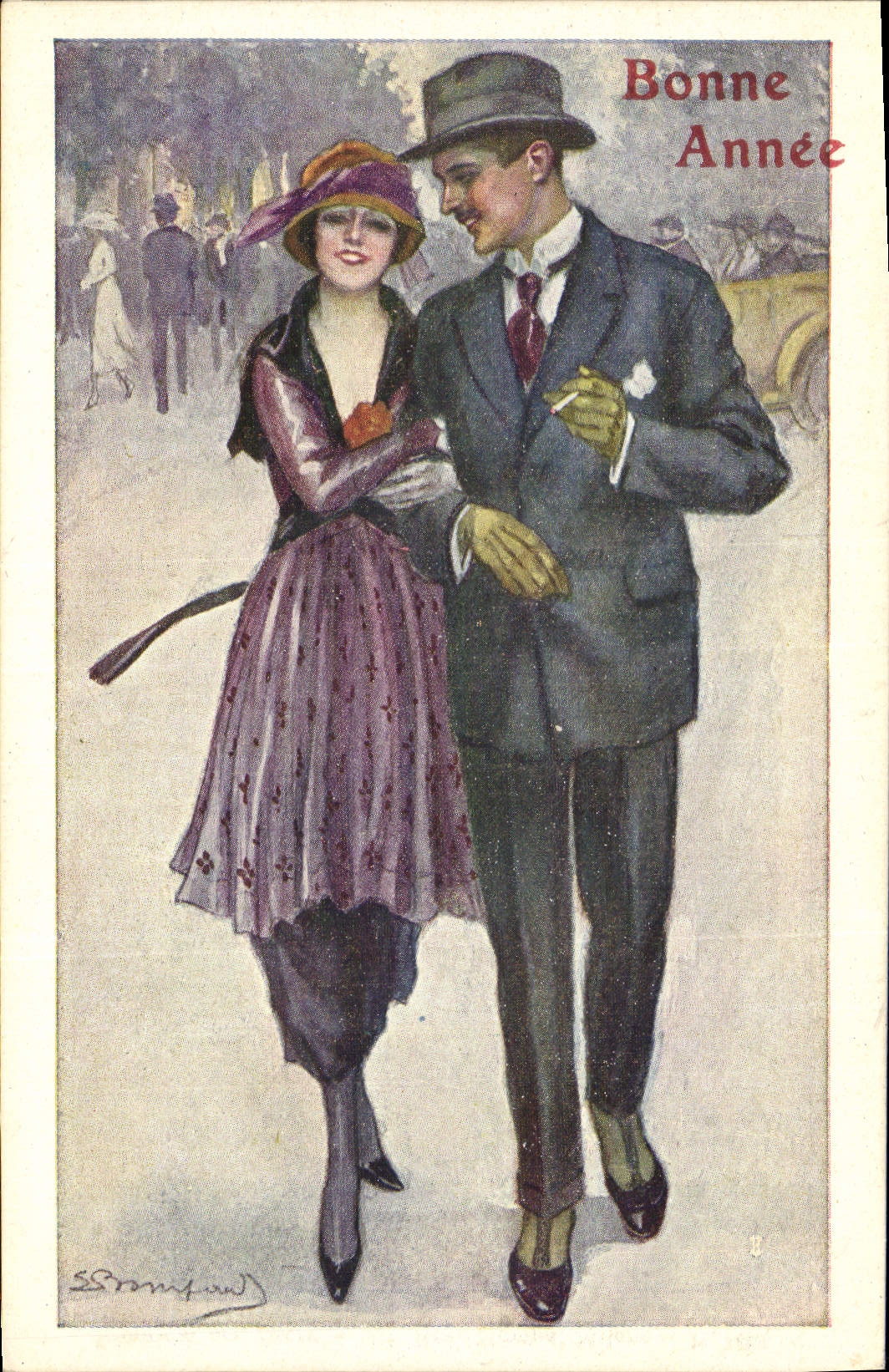 CPA Fantaisie Illustrateur Femme