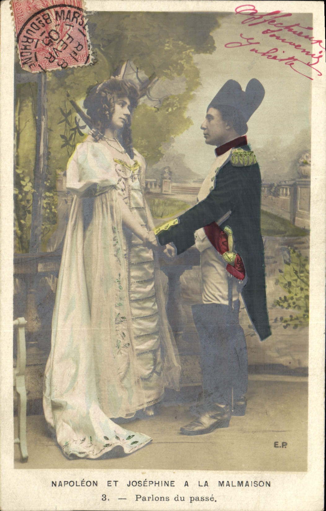 CPA Napoleon 1er et Josephine a la Malmaison Parlons au passe