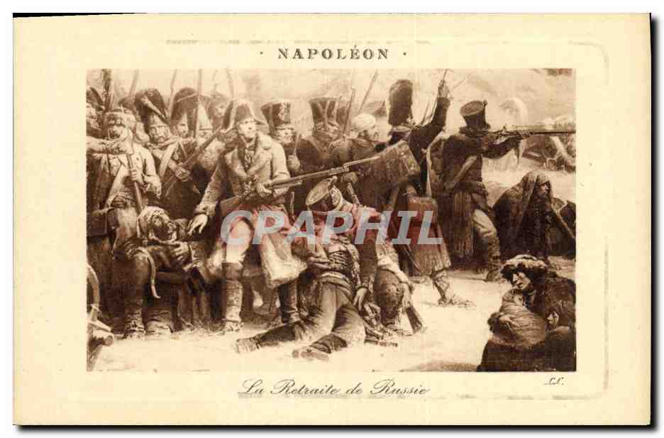 CPA Napoleon 1er La retraite de Russie Russia